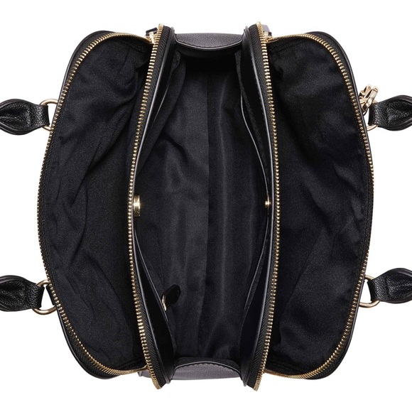 ** sold on ebay*** NINE WEST BLACK CYRA A - LIST SATCHEL CROSSBODY PURSE NWT - Picture 3 of 6